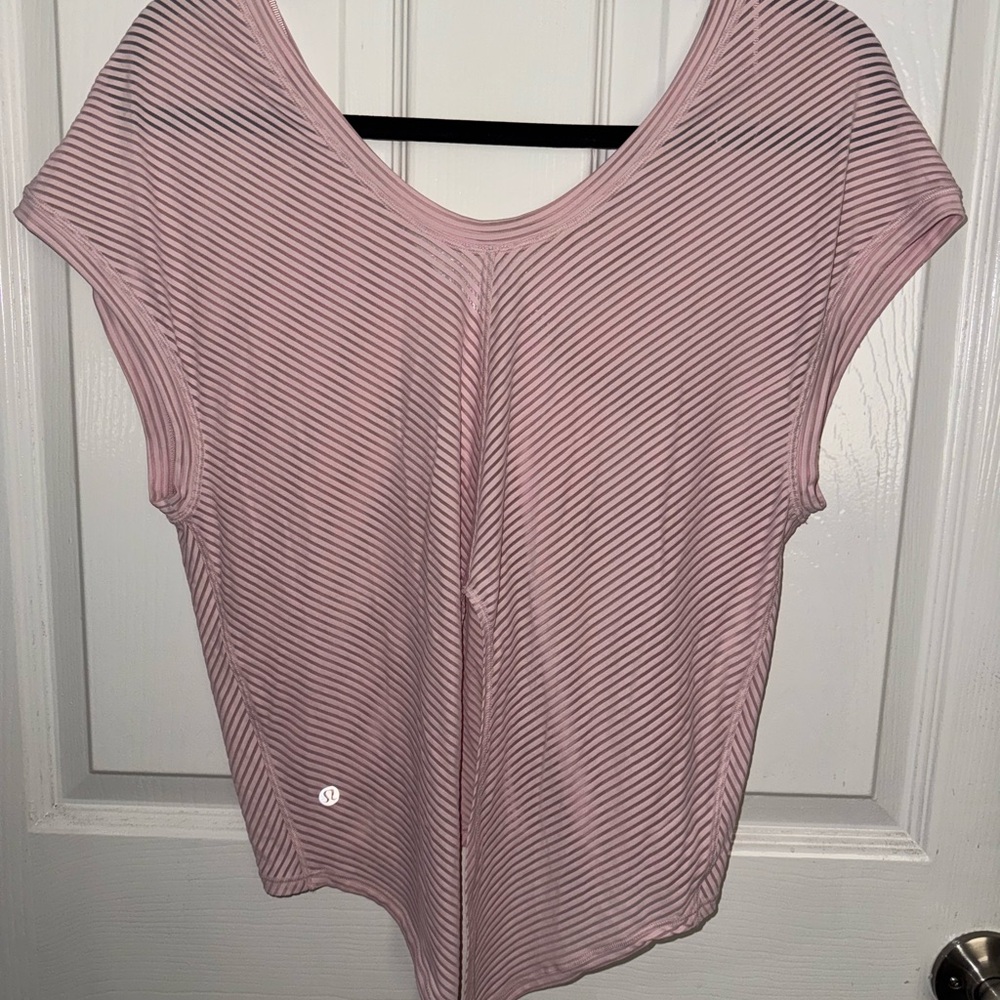 Pink Striped Women's Top
